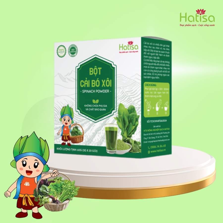 Bột cải bó xôi HATISA